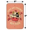 GRAPHICS & MORE Cows are Friends Not Food Vegan Vegetarian Funny Humor Home Business Office Sign