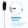 CPAP Tube Cleaning Brush – 7ft Flexible Stainless CPAP Mask and Tube Cleaning Brush and Handy 7.28in Mask Brush for Standard 22mm Diameter Tube – 2pcs
