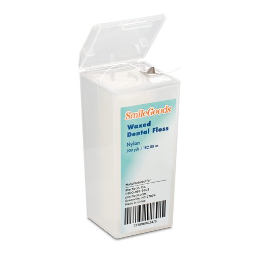 SmileGoods Waxed Dental Floss, 200 Yard, Unflavored