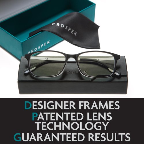 Prospek Blue Light Reading Glasses, ARCTIC (No Magnification) for Women and Men, Anti Glare Clear Lens, High Optical Quality Lenses