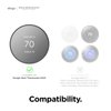 elago Wall Plate Cover Plus Compatible with Google Nest Thermostat 2020 [Snow] - Durable Polycarbonate Material, Easy Installation, Complementary Design