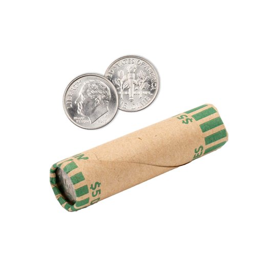 Pre-Formed Dime Coin Wrappers (Bundle of 100)