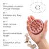 Olegna Scalp Massager Hair Growth Brush - Silicone Hair Scalp Massager - Shower & Shampoo Scalp Massager - Non slip Head Scrubber - Safe & Hygienic, Easy to Clean - Pink
