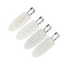 4-Pack White Hair Clip Accessory for Pinning Hair Back