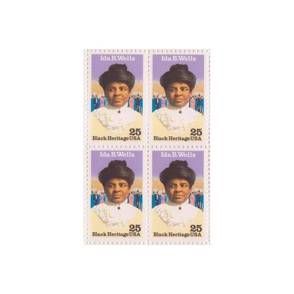 Ida B. Wells Set of 4 x 25 Cent US Postage Stamps NEW Scot 2442