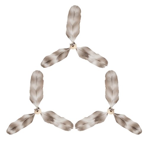 FUKUMARU Cat Wand Toy Natural Feather, Cat Toy Feather Replacement (3 PCS Feather Replacement)