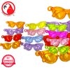 Bonka Bird Toys 2525 Pk12 Color Acrylic Sunglass Beads 1.50" X 0.50" Conures, Parakeets, Cockatiels and Similar Sized Birds
