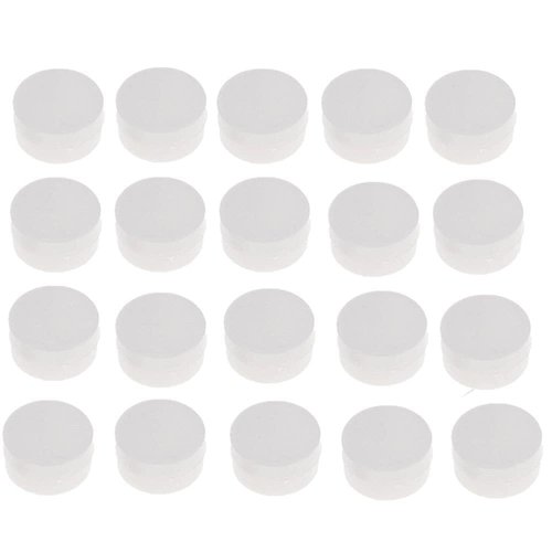 20Pcs White Rattle Box Noise Maker Insert Squeaker Plastic Ring Box Repair Fix Rattle Accessories Rattles and Plush Rings, Plastic Ring Box Repair Fix Rattle Doll Accessories(20mm)