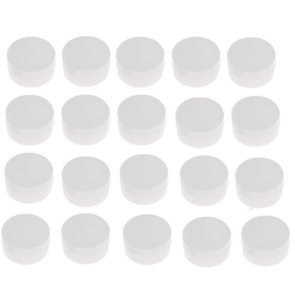 20Pcs White Rattle Box Noise Maker Insert Squeaker Plastic Ring Box Repair Fix Rattle Accessories Rattles and Plush Rings, Plastic Ring Box Repair Fix Rattle Doll Accessories(20mm)