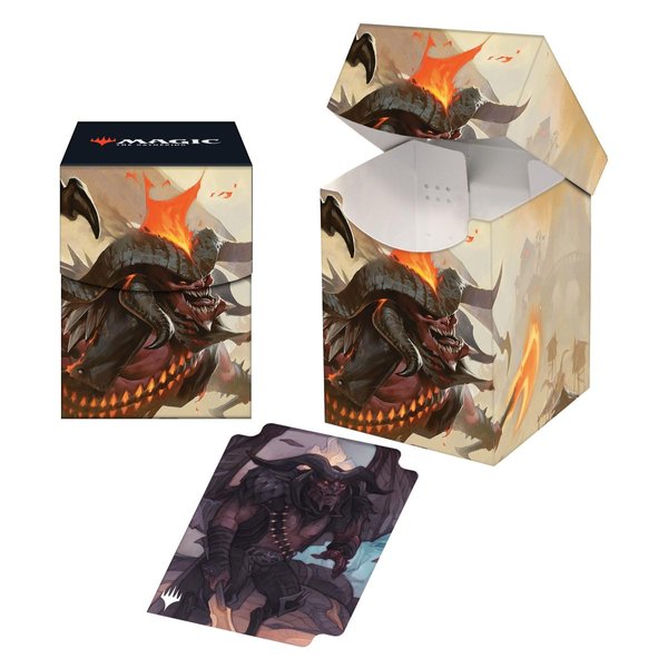 Ultra Pro - Outlaws of Thunder Junction 100+ Deck Box® Ft. Rakdos for Magic: The Gathering, TCG collectible gaming accessory protective card deck holder