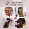 3Pcs Butterfly Hair Clips, Medium-Sized Matte Hair Claw Clips, 2.2inch Hair Clips for Thin, Fine, and Thick Hair, Ideal Hair Accessory for Girls & Women（B#）