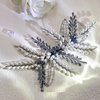 Bridal Wedding Pearl Hair Comb Blue Beaded Hair Side Hair Clip Wedding Hair Accessories Suitable for Girls Bridesmaid Hairpins A108 (white)
