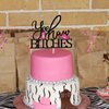 Yee Haw Bitches Cake Topper, Western Bachelorette Party Decorations, Nash Bash, Cowgirl Birthday Cake Decor Supplies, Double-Sided Black Glitter