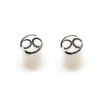 BodyJewelryOnline Unisex Organic Horn Ear Plugs, Tunnel Earrings, Piercing Stretchers, Hypoallergenic Supplies, 2G, White, Star Design