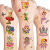UVUXO Fairy Temporary Tattoo for kids - 10 Sheets Butterfly and Castle Temporary for Girls Boy Body Arm Shoulder Cute Tattoos Stickers, Birthday Party Supplies Gifts for Kid