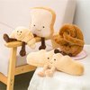 Pretzel Plush Bread Pillow Toy, Food Plush Pillow Cute Plush Stuffed Animals Toy Funny Soft Food Plushies Toy for Gifts for Kids Birthday