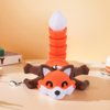 SHUWND 3D Printed Articulating Fox Sculpture,1PCS 3D Printed Animals Toy,Adorable Animal Figurine,Crystal Fox Fidget Toys,Adults Fidget Toys for Autism ADHD,Home Office Decor (Fox-1)