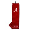 Team Golf NCAA Alabama Crimson Tide Embroidered Golf Towel Embroidered Golf Towel, Checkered Scrubber Design, Embroidered Logo