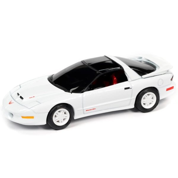 1996 Pontiac Firebird Trans Am T/A WS6 Bright White with Black Top & Red Interior Classic Gold Collection Limited Edition 7418 pieces Worldwide 1/64 Diecast Model Car Johnny Lightning JLCG025-JLSP149B