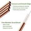 VEHHE Metal Straws Reusable Stainless Steel Straws Drinking Rose Gold 4 Set - Ultra Long 10.5" Cleaning Brush for 20/30 Oz for Yeti RTIC SIC Ozark