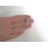 Generic 2 small silver green stone leaf alligator hair clips for fine thin hair