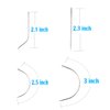 20 Pieces Hair Extension Clips U-Shape Stainless Steel Snap Clips for Wig Accessories Wig Making Tools (Black)