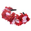 Mexican Flower Crown Headband Halloween Hairband Rose Flower Crown Headpiece Floral Hair Accessories for Carnival Party Costume