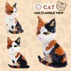 GaoDeBuChou Calico Cat Micro Building Block Set,1300 Pieces Animals Mini Bricks kit,Birthday Gifts for Adults and 14+Teens