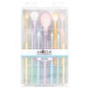 MODA Posh Pastel Signature 12pc Makeup Brush Kit – Complete Vegan Brush Set for Face & Eyes with Soft Synthetic Filaments