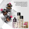 Style Edit Root Touch Up Concealer Powder for Black Hair | Gray Hair Coverage | Mineral-Infused Binding Hairline Powder with Free Mini Brush