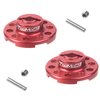 TOOMOD CW-01 Aluminum Rear Wheel Adapter Hub for Tamiya Lunch Box Chassis CW01 Upgrade Parts （Red）