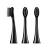 BURST Toothbrush Heads - Genuine BURST Electric Toothbrush Replacement Heads for BURST Original & Pro Sonic Toothbrushes – Ultra Soft Bristles for Deep Clean, Stain & Plaque Removal - 3-Pack, Black