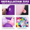 Pink Blue Purple Balloons Arch Kit, 108 Pcs Rainbow Magic Balloons Garland with Hot Pink Teal Balloon Blue Purple Yellow Latex Balloons for Kids Theme Baby Shower Birthday Wedding Party Decoration