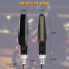 SKARORING Motorcycle Turn Signals LED, Motorcycle Blinkers LED Flowing Light, Motorcycle Blinkers Brake Light, LED Turn Signals With Brake Lights, Motorcycle Front Turn Signal Light 12V（4-Pack）