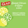 Glad Trash Bags, OdorShield Small Drawstring Garbage Bags - Febreze Sweet Citron & Lime - 4 Gallon - 34 Count - 6 Pack