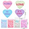 JOYIN 12 Packs Valentine’s Day Heart Shape Bath Bomb with Cards for Valentine Party Favors, Valentine Exchange Gifts, Valentine’s Greeting Cards