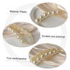 FRCOLOR Banana Clip Ponytail Clip Hair Grip Clips Pearl Hair Clasp Jumbo Hair Clips French Hair Clips Banana Hair Clips Faux Pearls Fishtail Hair Clip Styling Hair Clamps Pearl Hair Clips