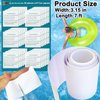 Kaiheng Inflatable Patch Repair Kit, 7 ft x 3.15 in Roll Waterproof TPU Pool Repair Tape, Pool Patch, Repair Patch for Air Mattress, Bounce House, Pool Floats, Inflatable Toys, Tent, Swimming Ring
