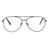 SA106 Mens Metal Rim Officer Pilot Multi 3 Power Focus Progressive Reading Glasses (gunmetal, 1.5)