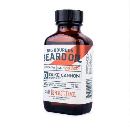 Duke Cannon Supply Co. Beard Oil, 3oz, Softening, Conditioning Beard Oil (Big Bourbon, 3 oz)