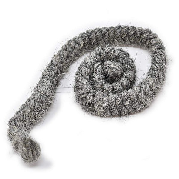 Mehron Makeup Crepe Hair 12-inch Braid (Medium Grey)