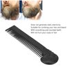 Hair Comb,Oil Hair Styling Spring Comb Pocket Beard Comb Zinc Alloy Skull Pattern Hair Brush for Men, Use for Head Hair or Beard Portable Hair Styling Tool for Home Salon(Black)