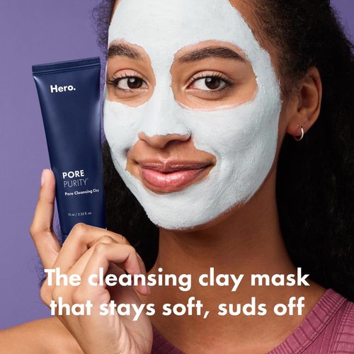 HERO COSMETICS Pore Purity Clay Mask, 2.35 Fluid Ounces