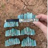 Crystal Boho Celtic Amazonite Mermaid Barrette Hair Clip for Long Hair Slide Irish Hair Accessories Gift