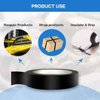 Wapodeai 3PCS Electrical Tape, Flame Retardant Indoor Outdoor High Temperature Resistance Electric Tape, Premium Black Waterproof Tape, 0.62 in X 49 ft