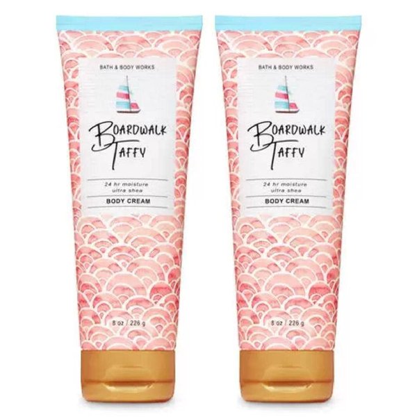 Bath and Body Works Boardwalk Taffy Body Cream Set