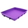 Lmaray 11 x 9.5 Inch Purple Silicone Baking Pan, Safe, Durable, Easy Cleanup, Microwave and Oven Safe