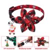 Vellibring 3 Pack Christmas Cat Collars,Christmas Flower Kitten Collars with Adjustable Breakaway Bow Tie Bell Plaid Snowflake Xmas Pet Supplies for Christmas Cats Accessories