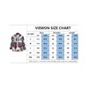 VIEWON Men's Casual Aztec Print Button Down Woolen Long Sleeve Lightweight Lapel Western Shacket Jacket Coat Red L