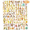 116 PCS Giraffe Face Temporary Tattoos Sticker Wild Jungle Animal Giraffe Birthday Party Decorations Supplies Favors Gifts Baby Shower Boys Girls Zoo Cute Fake Tattoo School Reward Themed